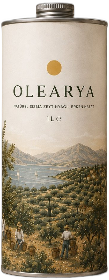 Olearya 1 L silindir teneke